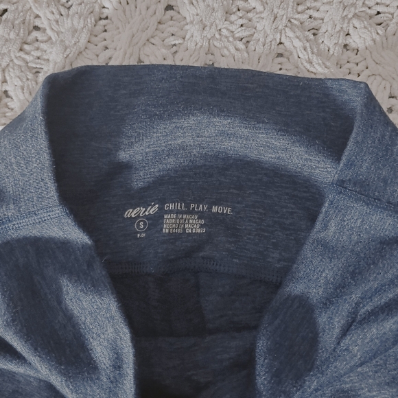 Aerie Over The Knee Leg Warmer Blue High-Rise Leggings - Picture 9 of 16